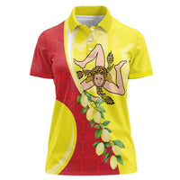 La Sicilia Women Polo Shirt Bandiera della Sicilia Motif