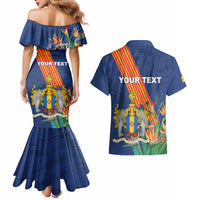 Personalized Madeira Couples Matching Mermaid Dress and Hawaiian Shirt Das Ilhas as Mais Belas e Livres