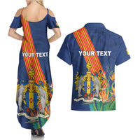 Personalized Madeira Couples Matching Summer Maxi Dress and Hawaiian Shirt Das Ilhas as Mais Belas e Livres