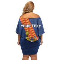 Personalized Madeira Off Shoulder Short Dress Das Ilhas as Mais Belas e Livres