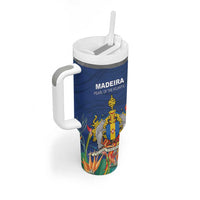 Personalized Madeira Tumbler With Handle Das Ilhas as Mais Belas e Livres