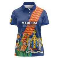 Personalized Madeira Women Polo Shirt Das Ilhas as Mais Belas e Livres