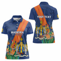 Personalized Madeira Women Polo Shirt Das Ilhas as Mais Belas e Livres