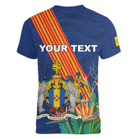 Personalized Madeira Women V-Neck T-Shirt Das Ilhas as Mais Belas e Livres