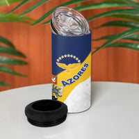 Personalized Azores 4 in 1 Can Cooler Tumbler Antes Morrer Livres Que Em Paz Sujeitos