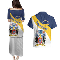 Personalized Azores Couples Matching Puletasi and Hawaiian Shirt Antes Morrer Livres Que Em Paz Sujeitos