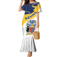 Personalized Azores Family Matching Mermaid Dress and Hawaiian Shirt Antes Morrer Livres Que Em Paz Sujeitos