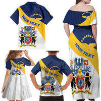 Personalized Azores Family Matching Off Shoulder Maxi Dress and Hawaiian Shirt Antes Morrer Livres Que Em Paz Sujeitos