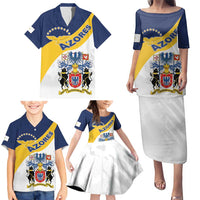 Personalized Azores Family Matching Puletasi and Hawaiian Shirt Antes Morrer Livres Que Em Paz Sujeitos