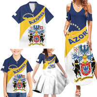 Personalized Azores Family Matching Summer Maxi Dress and Hawaiian Shirt Antes Morrer Livres Que Em Paz Sujeitos