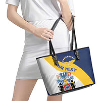 Personalized Azores Leather Tote Bag Antes Morrer Livres Que Em Paz Sujeitos