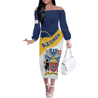 Personalized Azores Off The Shoulder Long Sleeve Dress Antes Morrer Livres Que Em Paz Sujeitos