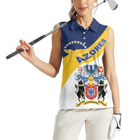 Personalized Azores Women Sleeveless Polo Shirt Antes Morrer Livres Que Em Paz Sujeitos