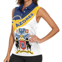 Personalized Azores Women Sleeveless Polo Shirt Antes Morrer Livres Que Em Paz Sujeitos