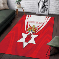 Personalized Northern Ireland Area Rug Coat Of Arms With Map