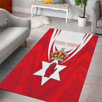 Personalized Northern Ireland Area Rug Coat Of Arms With Map