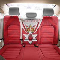 Personalized Northern Ireland Back Car Seat Cover Coat Of Arms With Map
