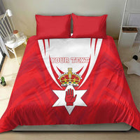 Personalized Northern Ireland Bedding Set Coat Of Arms With Map