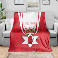 Personalized Northern Ireland Blanket Coat Of Arms With Map