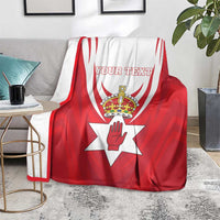 Personalized Northern Ireland Blanket Coat Of Arms With Map