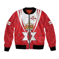 Personalized Northern Ireland Bomber Jacket Coat Of Arms With Map