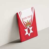 Personalized Northern Ireland Canvas Wall Art Coat Of Arms With Map