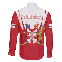 Personalized Northern Ireland Family Matching Tank Maxi Dress and Hawaiian Shirt Coat Of Arms With Map