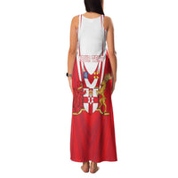 Personalized Northern Ireland Family Matching Tank Maxi Dress and Hawaiian Shirt Coat Of Arms With Map