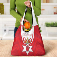 Personalized Northern Ireland Grocery Bag Coat Of Arms With Map