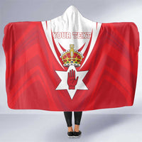Personalized Northern Ireland Hooded Blanket Coat Of Arms With Map