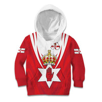 Personalized Northern Ireland Kid Hoodie Coat Of Arms With Map