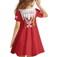 Personalized Northern Ireland Kid Short Sleeve Dress Coat Of Arms With Map