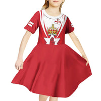 Personalized Northern Ireland Kid Short Sleeve Dress Coat Of Arms With Map