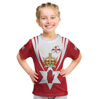 Personalized Northern Ireland Kid T Shirt Coat Of Arms With Map