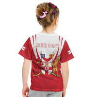 Personalized Northern Ireland Kid T Shirt Coat Of Arms With Map