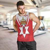 Personalized Northern Ireland Men Tank Top Coat Of Arms With Map
