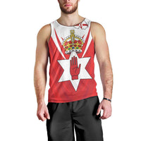 Personalized Northern Ireland Men Tank Top Coat Of Arms With Map