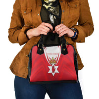 Personalized Northern Ireland Shoulder Handbag Coat Of Arms With Map