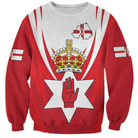 Personalized Northern Ireland Sweatshirt Coat Of Arms With Map