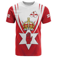 Personalized Northern Ireland T Shirt Coat Of Arms With Map