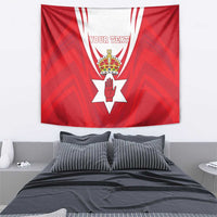 Personalized Northern Ireland Tapestry Coat Of Arms With Map