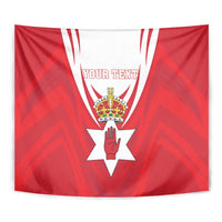 Personalized Northern Ireland Tapestry Coat Of Arms With Map