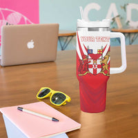 Personalized Northern Ireland Tumbler With Handle Coat Of Arms With Map