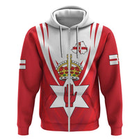 Personalized Northern Ireland Zip Hoodie Coat Of Arms With Map