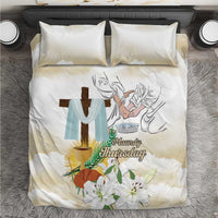 Happy Maundy Thursday Bedding Set Jesus Christ Washing Feet