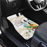 Happy Maundy Thursday Car Mats Jesus Christ Washing Feet