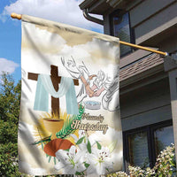 Happy Maundy Thursday Garden Flag Jesus Christ Washing Feet