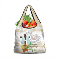Happy Maundy Thursday Grocery Bag Jesus Christ Washing Feet