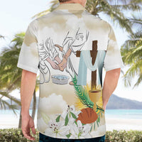 Happy Maundy Thursday Hawaiian Shirt Jesus Christ Washing Feet