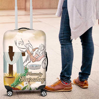 Happy Maundy Thursday Luggage Cover Jesus Christ Washing Feet